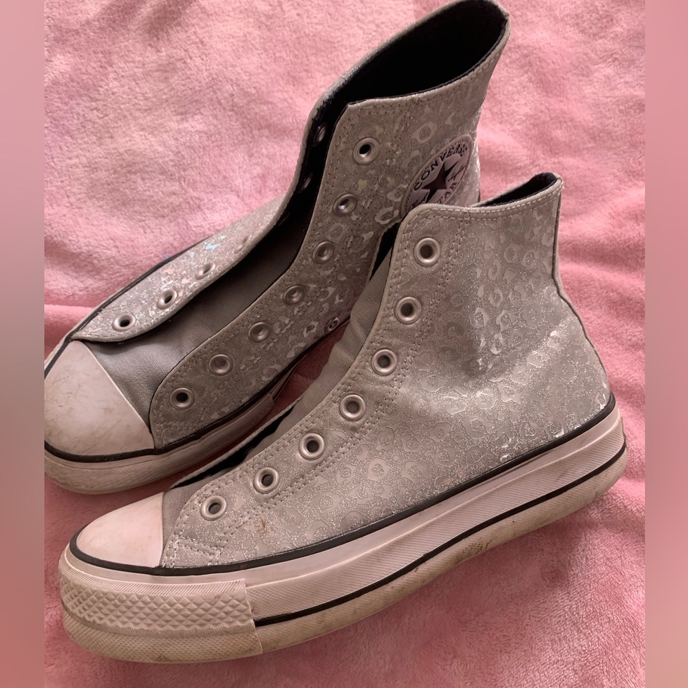 Chuck Taylor Leopard Glitter Platform Converse